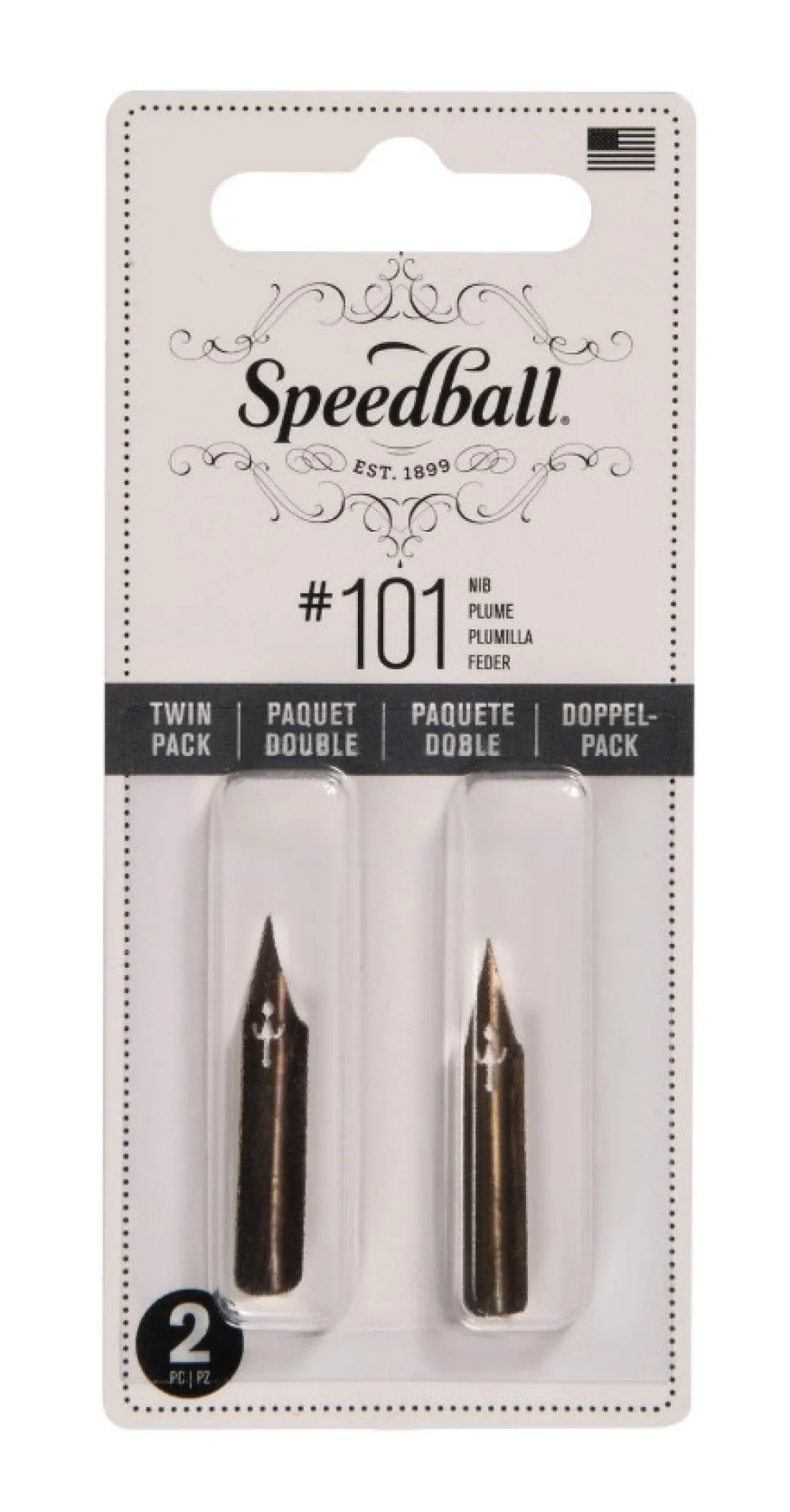Speedball Zestaw stalówek do kaligrafii nr 101 - - 2 szt.