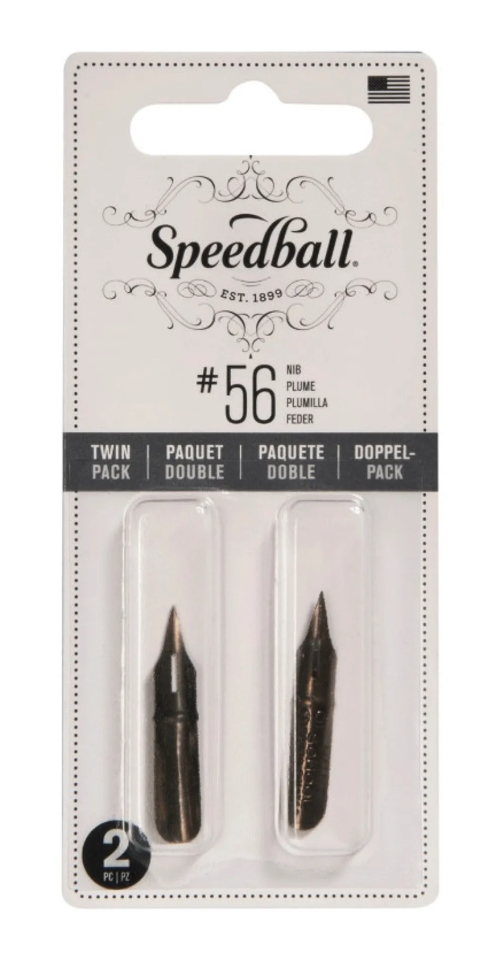 Speedball Zestaw stalówek do kaligrafii nr 56 - - 2 szt. > Stalówki