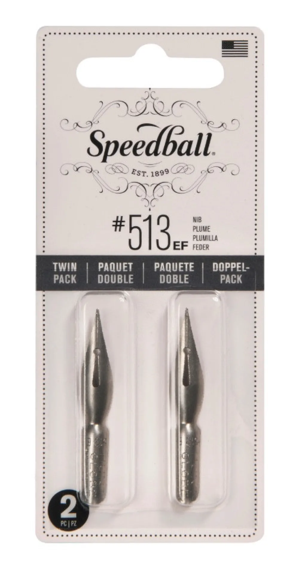 Speedball Zestaw stalówek do kaligrafii nr 513 EF - - 2 szt.