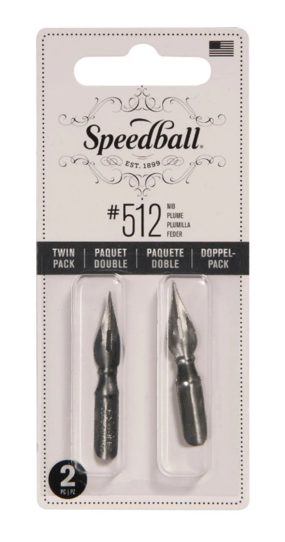 Speedball Zestaw stalówek do kaligrafii nr 512 - - 2 szt.