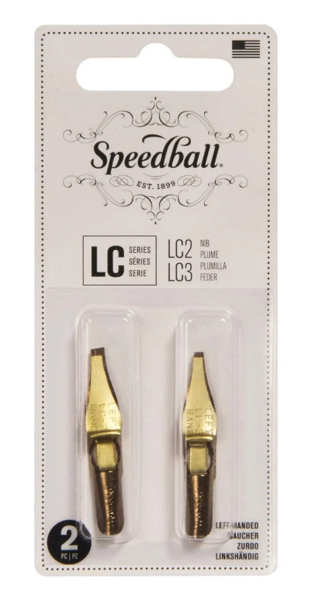 Speedball Zestaw stalówek do kaligrafii Left Hand LC2/LC3 - - 2 szt.