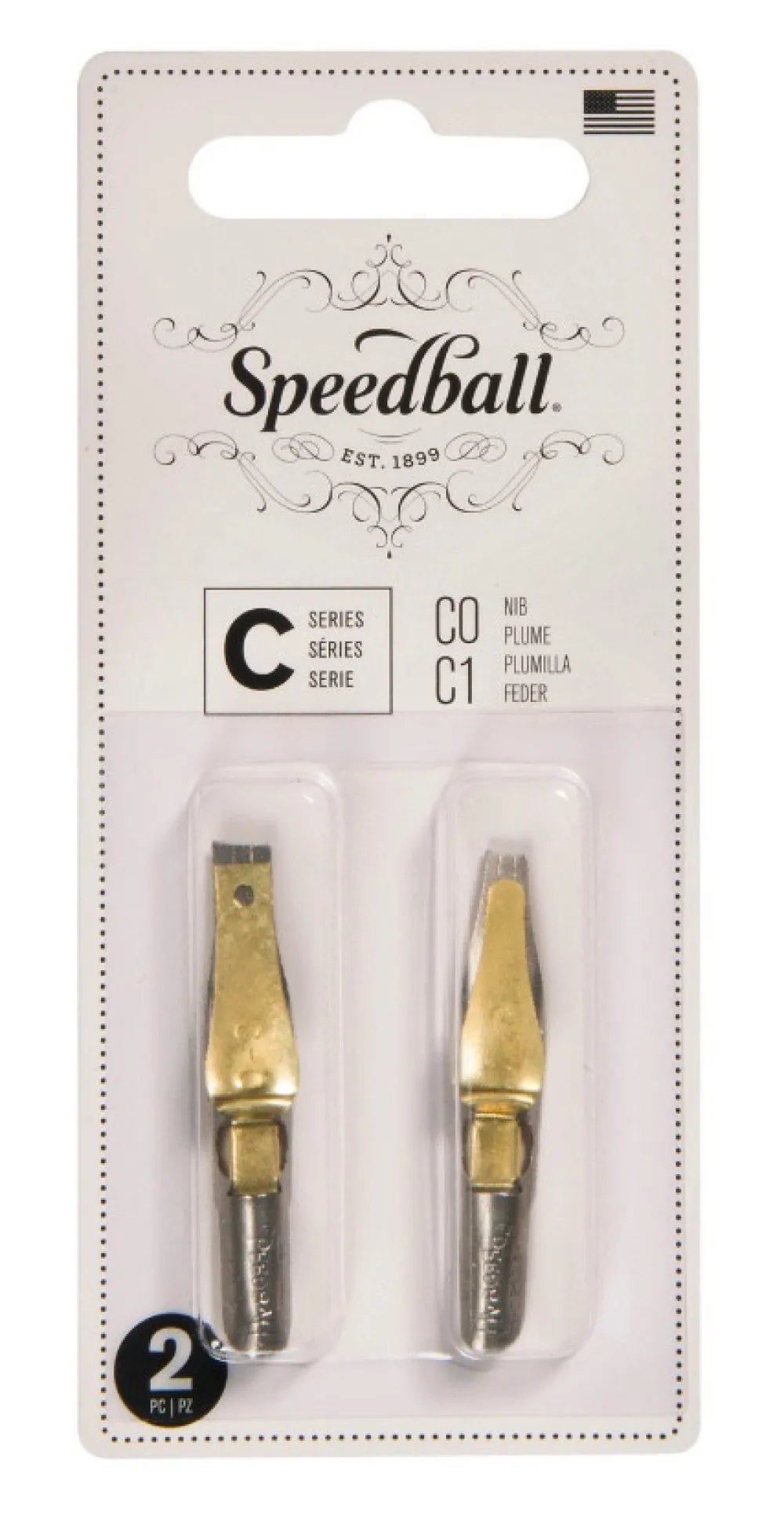 Speedball Zestaw stalówek do kaligrafii C0/C1 - - 2 szt.