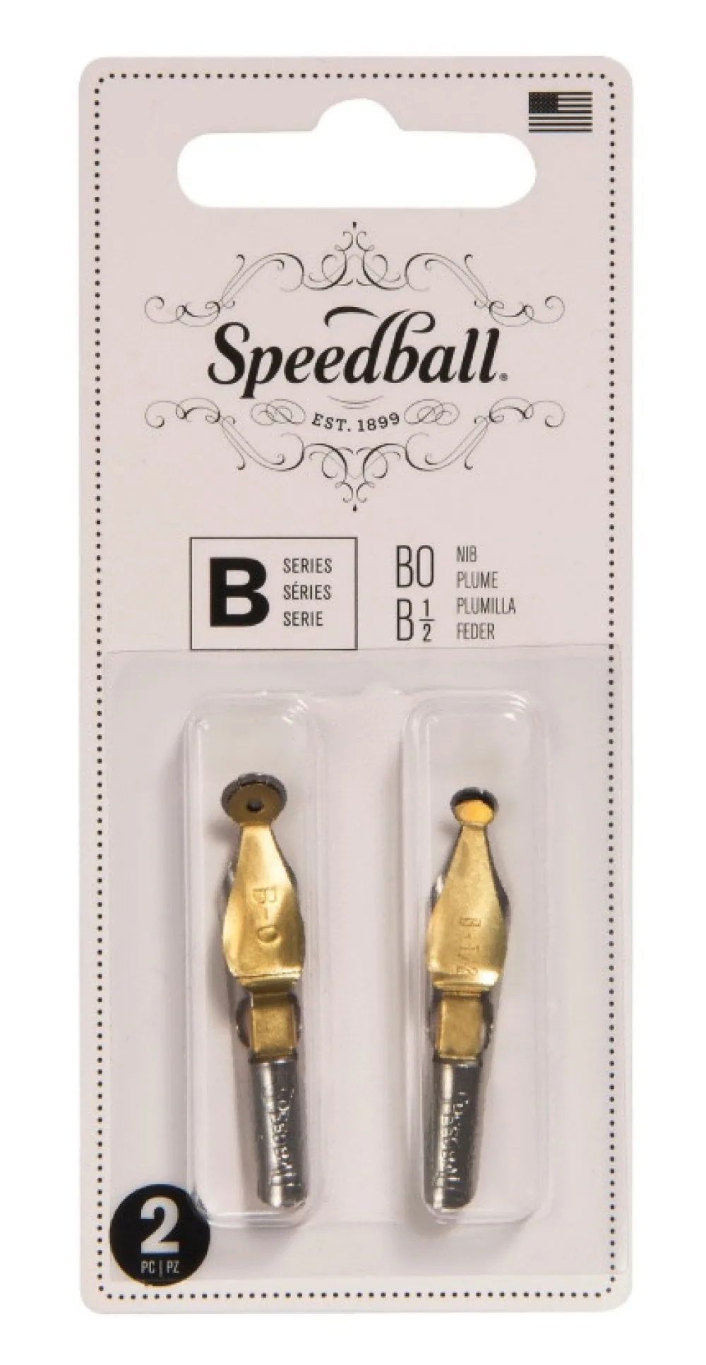 Speedball Zestaw stalówek do kaligrafii B0/B-1/2 - - 2 szt.