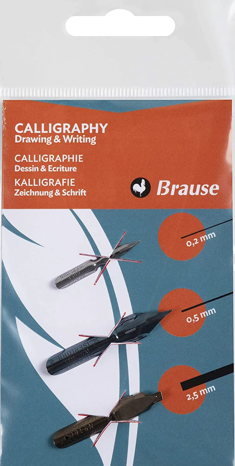 Brause Zestaw stalówek Drawing & Writing - - 3 szt. > Zestawy Do Kaligrafii|Stalówki
