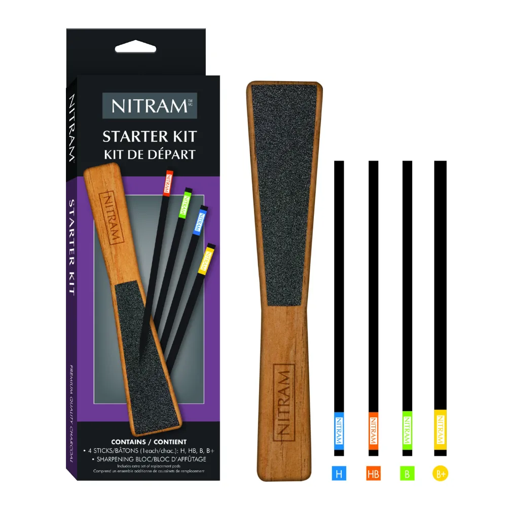 Nitram Zestaw startowy węgli z ostrzałką Starter Kit - - 5 szt. > Węgle Rysunkowe