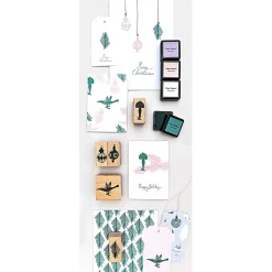 Rico Design Zestaw stempli drewnianych Decorations - Paper Poetry - 5 szt. > Tusze I Stemple