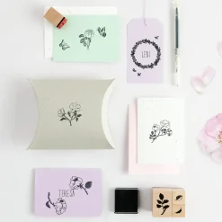 Rico Design Zestaw stempli drewnianych Roses - Paper Poetry - 15 szt. > Tusze I Stemple