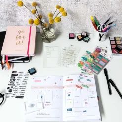 Rico Design Zestaw stempli silikonowych - Paper Poetry - Bullet Journal, litery drukowane ><noscript><img width=