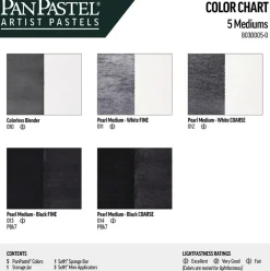 PanPastel Zestaw suchych pasteli Mediums - 5 kolorów