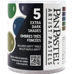 PanPastel Zestaw suchych pasteli Extra Dark Shades - 5 kolorów