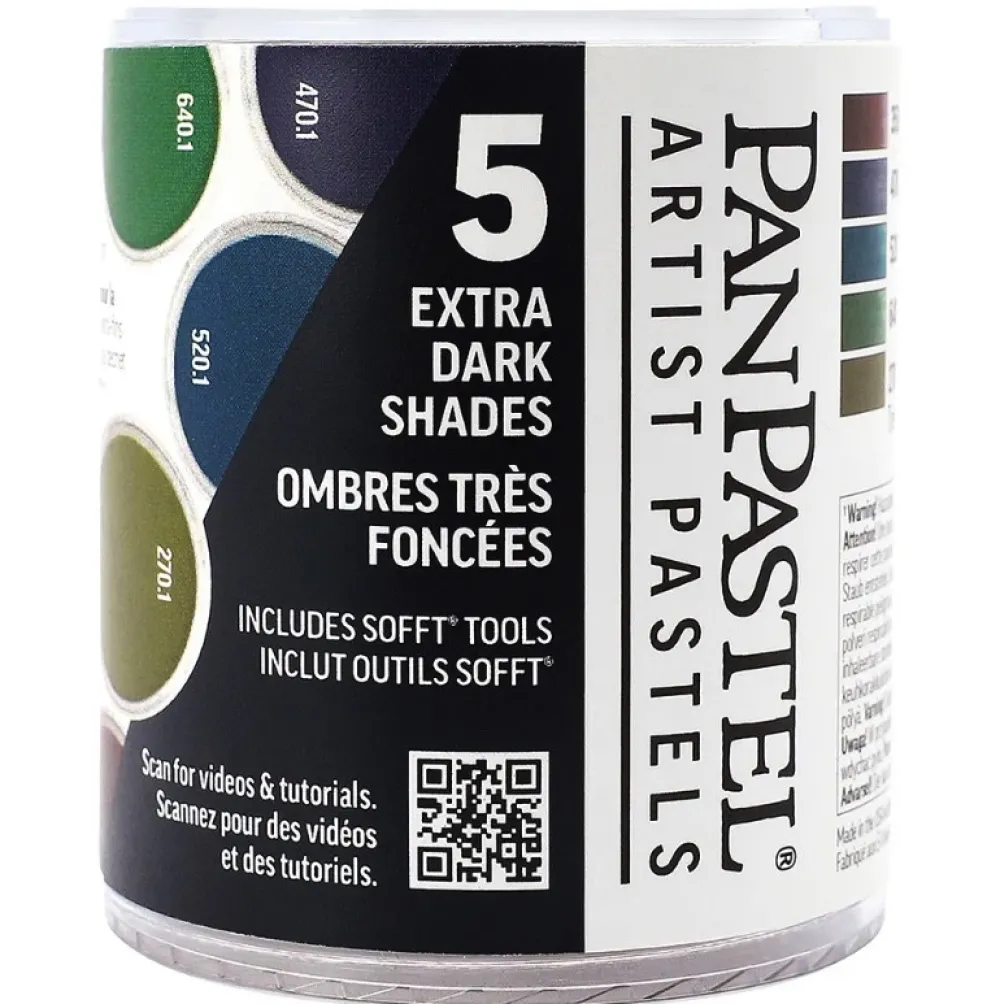 PanPastel Zestaw suchych pasteli Extra Dark Shades - 5 kolorów