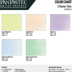 PanPastel Zestaw suchych pasteli Starter Tints - 5 kolorów