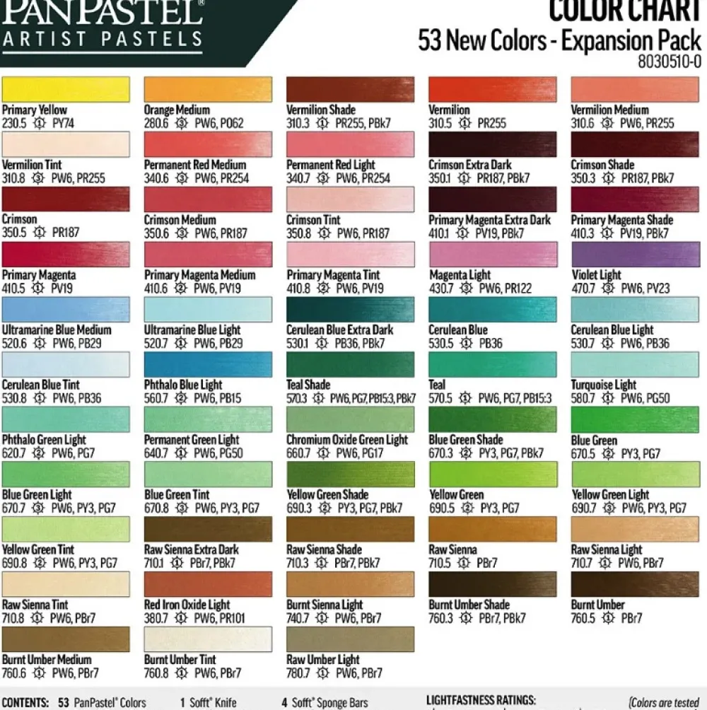 PanPastel Zestaw suchych pasteli Lights & Mediums - 25 kolorów > Pastele