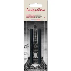 Conte a Paris Zestaw suchych pasteli Sketching Carrés - Conté à Paris - Black B 2 szt. ><noscript><img width=