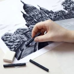 Conte a Paris Zestaw suchych pasteli Sketching Carrés Assorted - Conté à Paris - 12 szt. ><noscript><img width=
