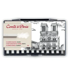 Conte a Paris Zestaw suchych pasteli Sketching Carrés - Conté à Paris - Bistre 12 szt. > Pastele