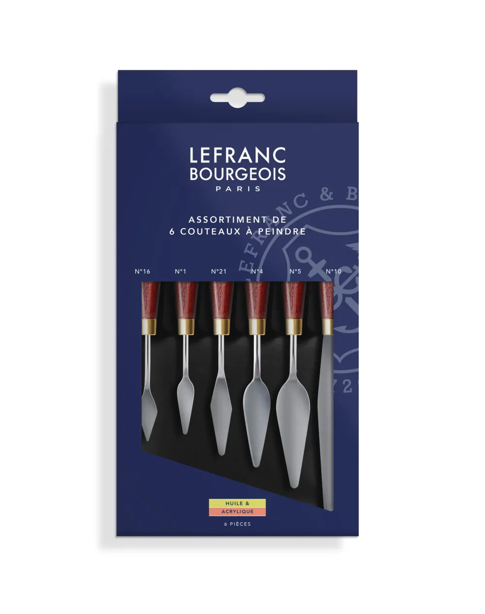 Lefranc & Bourgeois Zestaw szpachelek malarskich z drewnianą rączką - - 6 szt. > Szpachelki