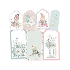 Piatek Trzynastego Zestaw tagów - Piątek Trzynastego - Birdhouse 7 szt. > Papiery Do Scrapbookingu