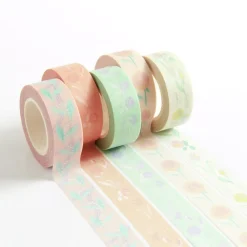 Rico Design Zestaw taśm washi Flowers Pastel - Paper Poetry - 5 szt.