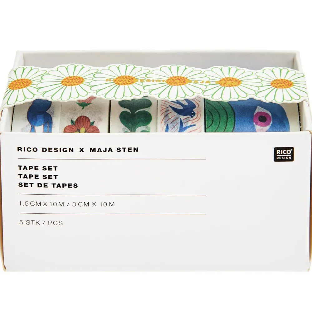 Rico Design Zestaw taśm washi Midsommar Magic - Paper Poetry - 5 szt. > Dodatki Dekoracyjne