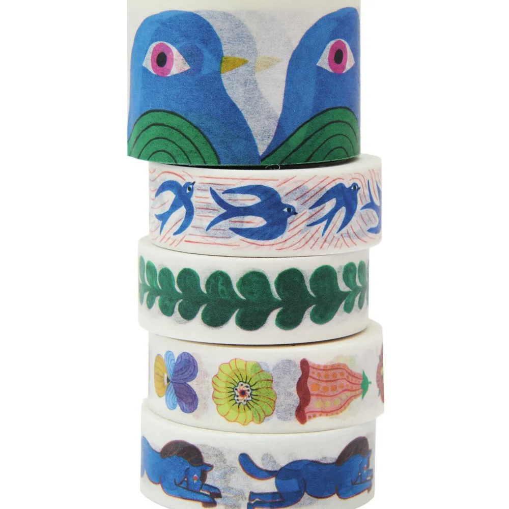 Rico Design Zestaw taśm washi Midsommar Magic - Paper Poetry - 5 szt. > Dodatki Dekoracyjne
