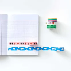 Rico Design Zestaw taśm washi - Paper Poetry - Eye Candy, 15 mm x 10 m, 5 szt.
