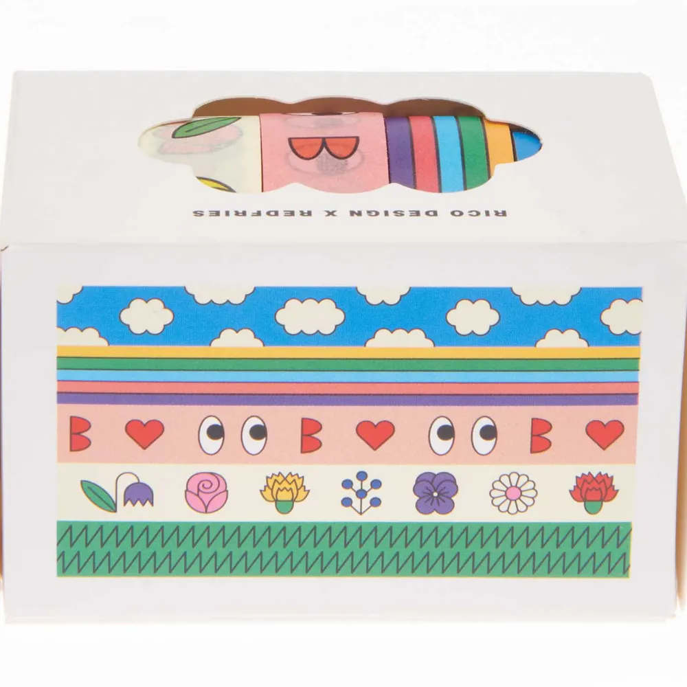 Rico Design Zestaw taśm washi - Paper Poetry - Eye Candy, 15 mm x 10 m, 5 szt.