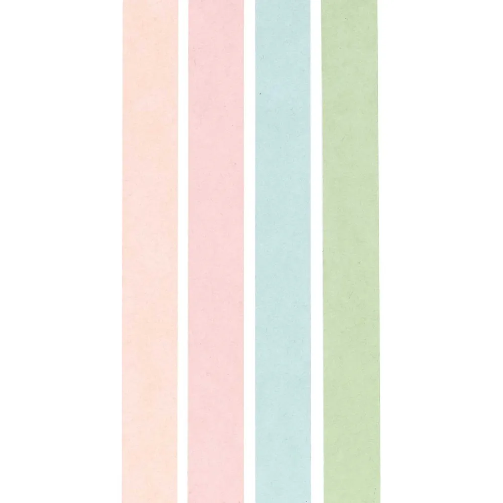 Rico Design Zestaw taśm washi - Paper Poetry - Glitter Pastel, 15 mm x 5 m, 4 szt.