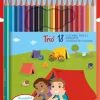 Dzieci Stabilo Zestaw trójkątnych grubych kredek Trio - - 24 kolory