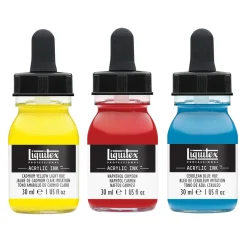 Liquitex Zestaw tuszów akrylowych Essentials - - 3 kolory x 30 ml > Farby Akrylowe