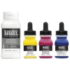 Liquitex Zestaw tuszów akrylowych z medium do pouringu - - Primary Colors, 3 x 30 ml > Farby Akrylowe