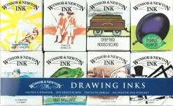 Winsor & Newton Zestaw tuszów rysunkowych William - - 8 szt.