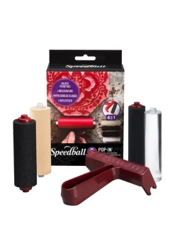 Speedball Zestaw wałków graficznych do linorytu Pop-In - - 10 cm 5 szt. ><noscript><img width=