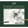 Faber-Castell Zestaw węgli rysunkowych Pitt w kasecie metalowej - - 24 szt. > Węgle Rysunkowe