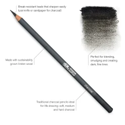 Winsor & Newton Zestaw węgli w ołówku Studio Collection - - 6 szt.
