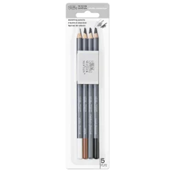 Winsor & Newton Zestaw węgli w ołówku Studio Collection z gumką - - 5 szt. > Węgle Rysunkowe