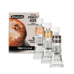 Schmincke Zestaw węgli w płynie Earth - - 3 kolory x 5 ml