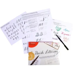 Brause Zestaw ćwiczeń do nauki Brush Letteringu - > Podręczniki