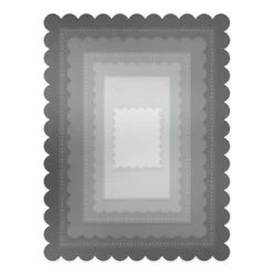 dpCraft Zestaw wykrojników Ramki z Falbanką - - 7 szt.