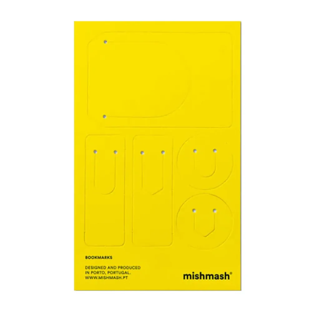 Mishmash Zestaw zakładek Bookmarks - - Yellow, 5 szt. > Zakładki Do Książek