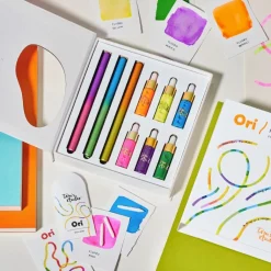 Tom's Studio Zestaw zakreślaczy Ori - - Orange Yellow & Blue Green 2 szt. ><noscript><img width=