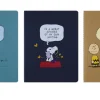 Moleskine Zestaw zeszytów w linie Peanuts Cahier 19 x 25 cm - - miękka okładka 3 szt.