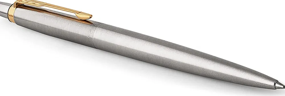 Parker Zestaw z piórem wiecznym i długopisem Jotter w etui - - Stainless Steel GT
