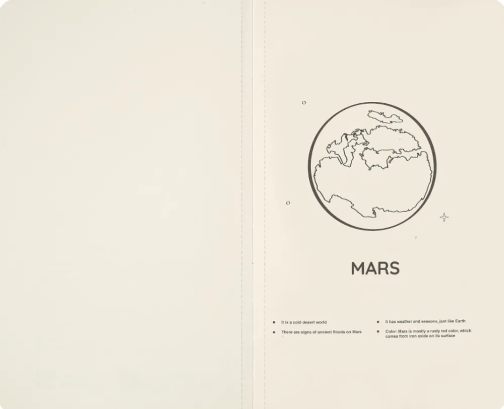 Moleskine Zeszyt gładki Cahier NASA edycja limitowana 13 x 21 cm - > Notatniki Gładkie