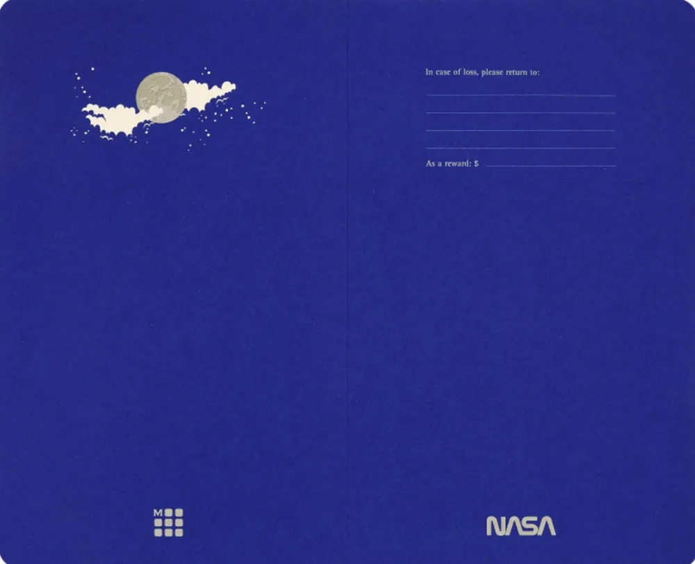 Moleskine Zeszyt gładki Cahier NASA edycja limitowana 13 x 21 cm - > Notatniki Gładkie