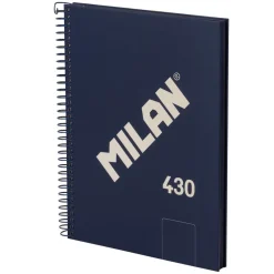 Milan Zeszyt na spirali A5 - - niebieski, gładki, 95 g/m2