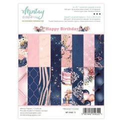 Mintay by Karola Zeszyt uzupełniający z papierami do scrapbookingu - Mintay - Happy Birthday