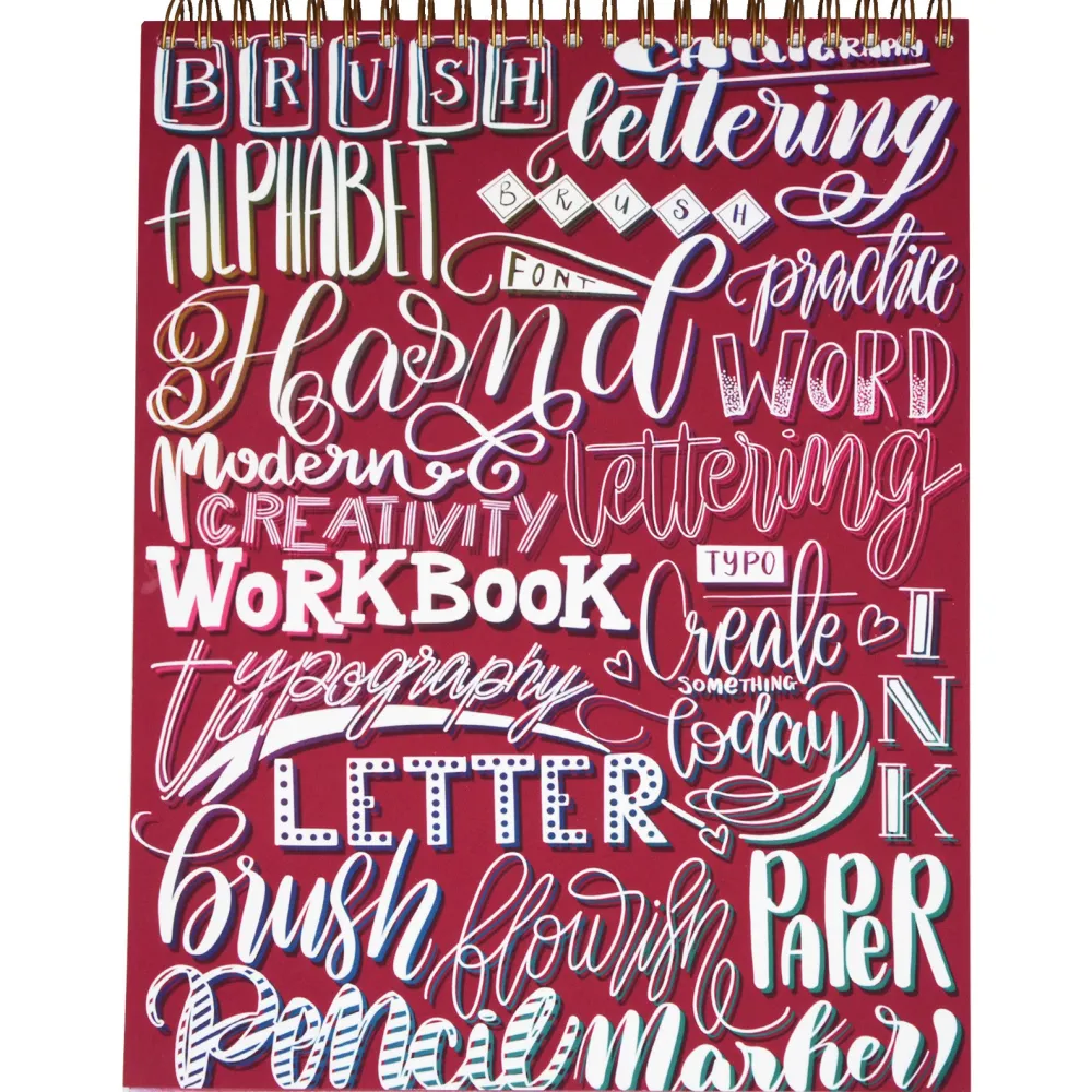 Devangari Zeszyt z ćwiczeniami do brush letteringu Flourishing, B5 - - 170 g/m2 > Podręczniki