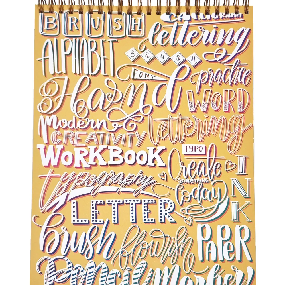 Devangari Zeszyt z ćwiczeniami do brush letteringu Bounce, B5 - - 170 g/m2