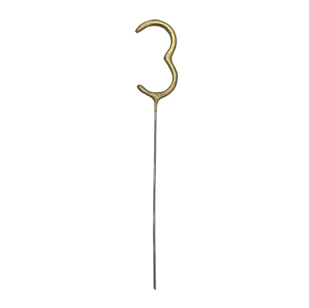 PartyDeco Zimne ognie Cyfra 4 - złote 15 cm > Zimne Ognie